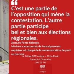 Le débat BBC Afrique - Africa Radio - Jacques Famé Ndongo